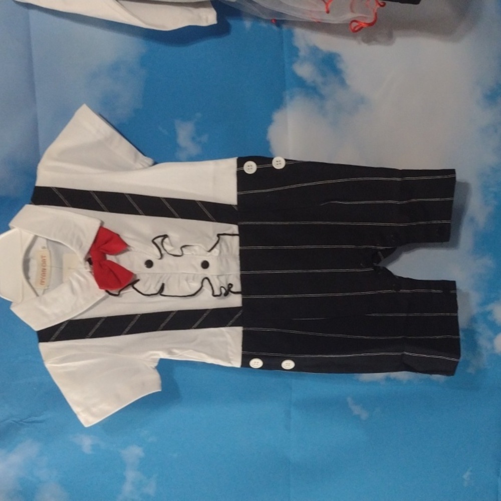 Tuxedo onesie
